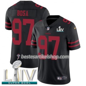 Herren San Francisco 49ers Trikot Nick Bosa 97 Nike Schwarz 2020 Super Bowl LIV